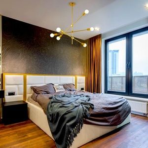 6 Light Mid Century Modern Ceiling Chandelier Sputnik